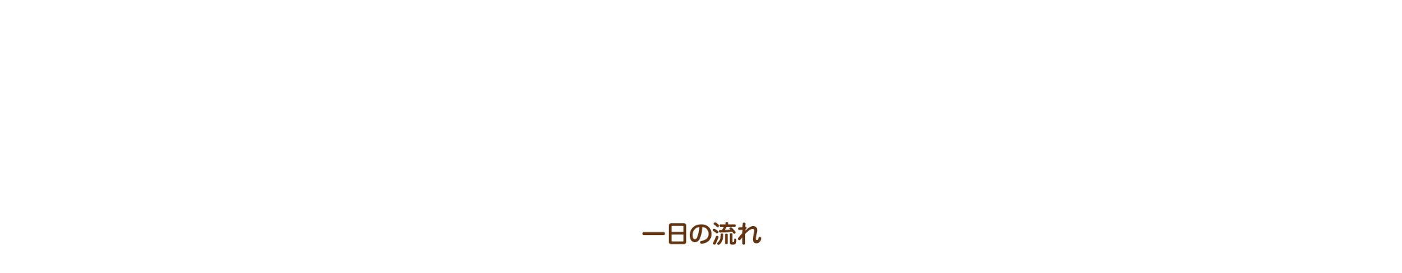 一日の流れ